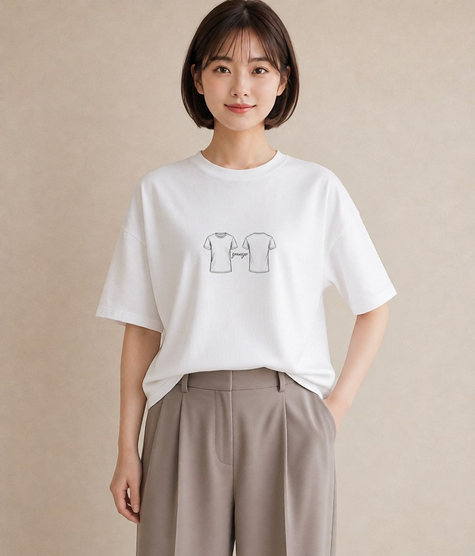 Tシャツ レディース バレエシューズ バレエ トウシューズ ナチュラル アンティーク イラスト 韓国風 友達ギフト 部屋着 白T