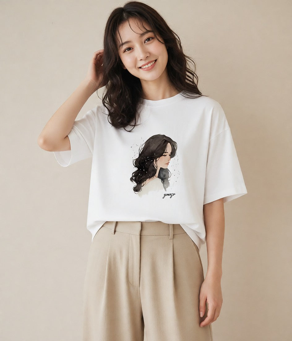 Tシャツ レディース 射手座 星空 宇宙 イラスト 旅行コーデ お揃い 親子 白T