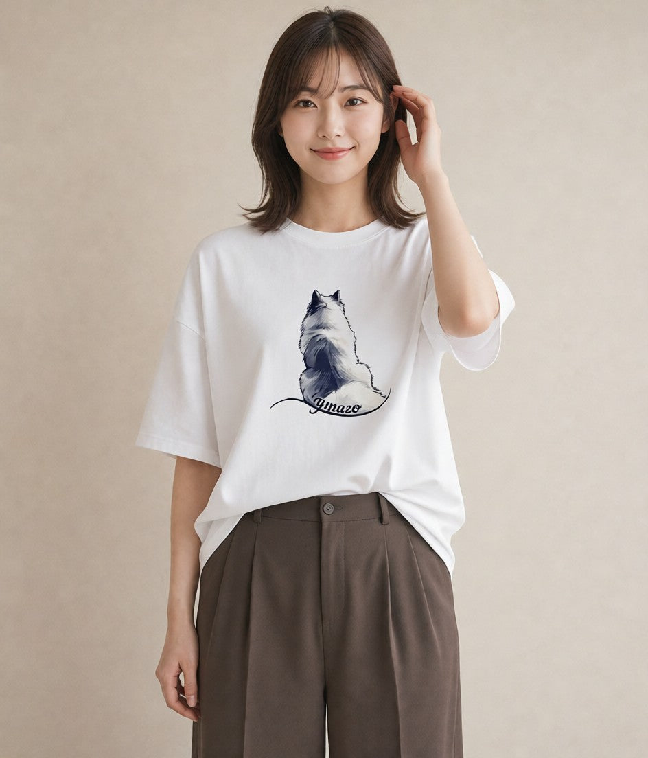 プリントTシャツ レディース 老犬 犬 いぬ イラスト ギフト 母の日 白T