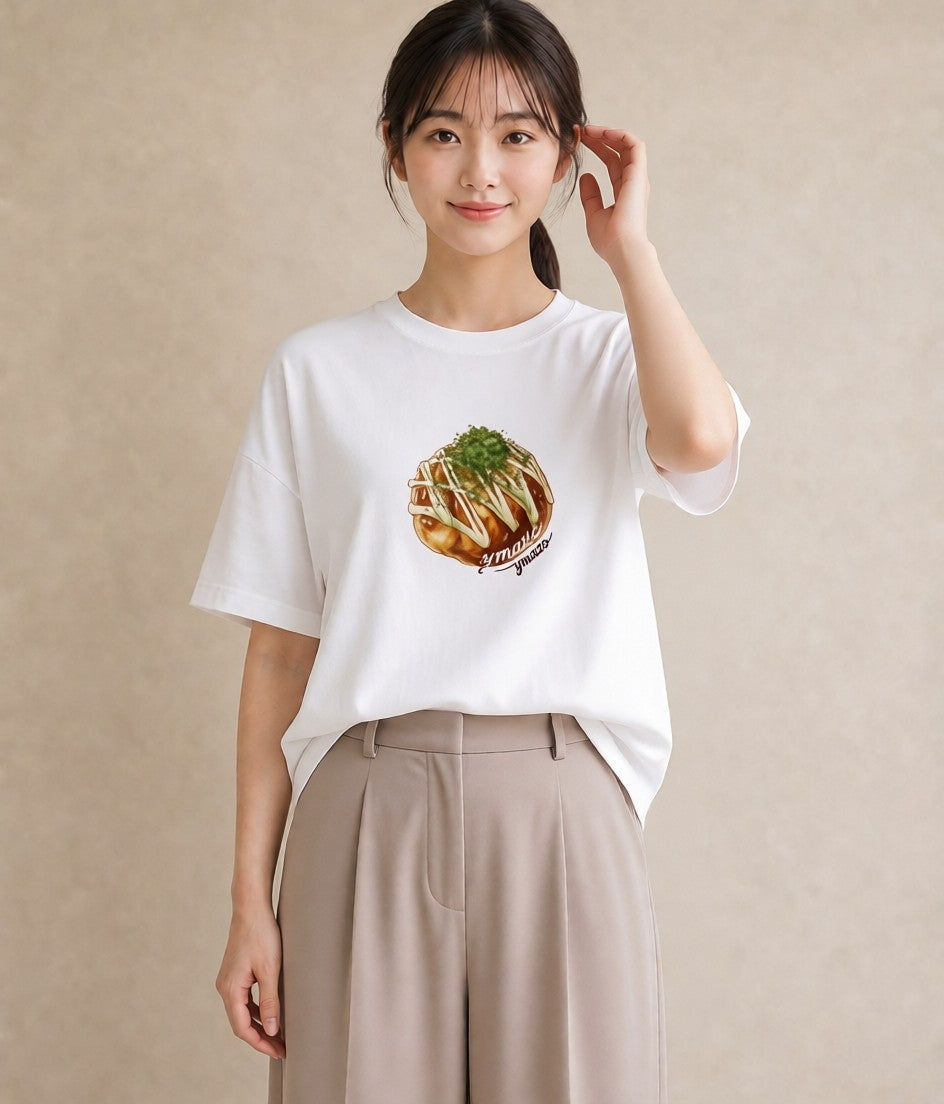 デザインTシャツ レディース お寿司 食べ物 フード イラスト シック 春コーデ 姉妹 白T