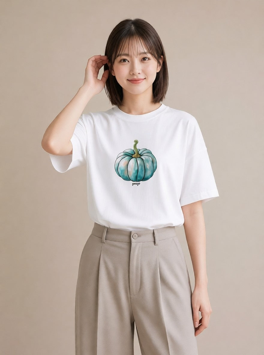 グラフィックTシャツ レディース メロン 食べ物 フード イラスト ミニマル 姉妹 送別ギフト 白T