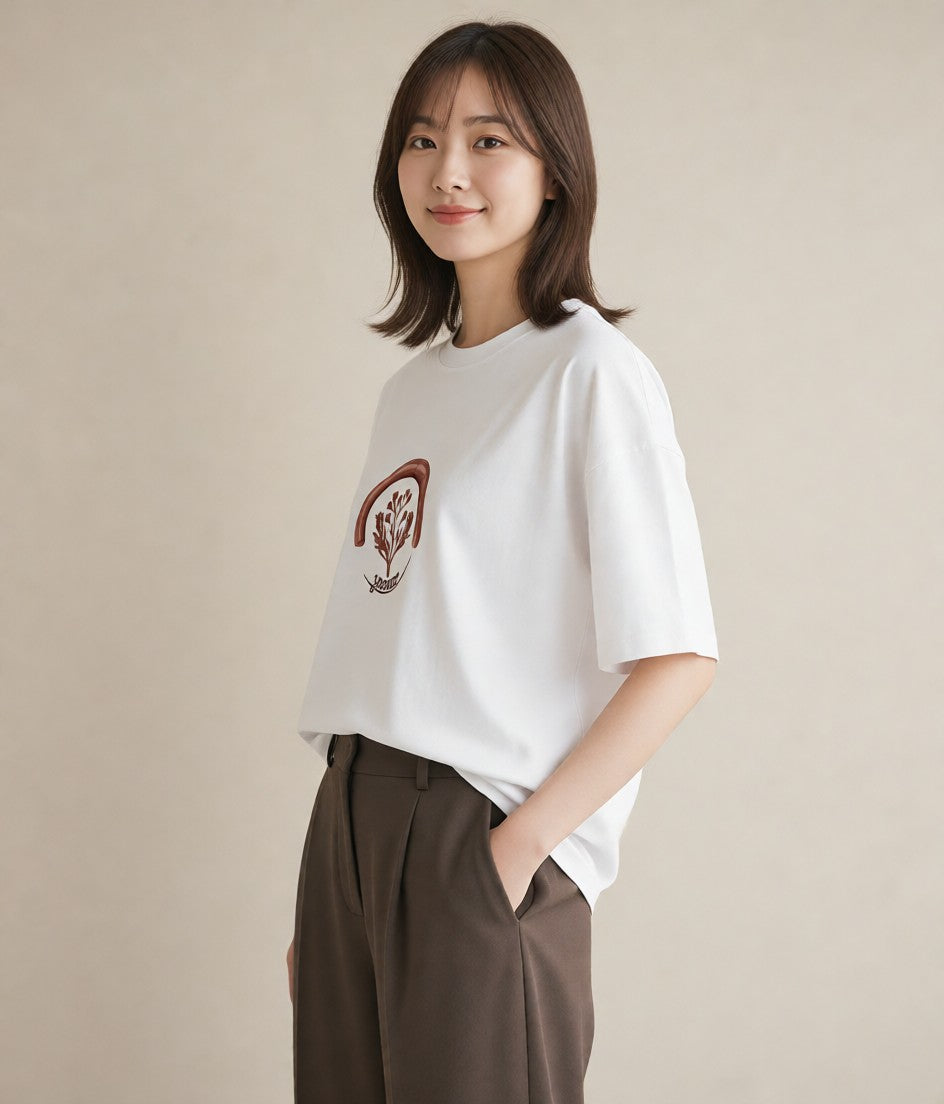Tシャツ レディース 封蝋 手紙 アンティーク ナチュラル イラスト 姉妹 送別ギフト 白T