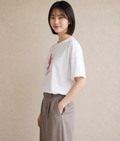 Tシャツ レディース コザクラインコ ペット 動物 イラスト ヴィンテージ風 母娘コーデ 自分用 白T