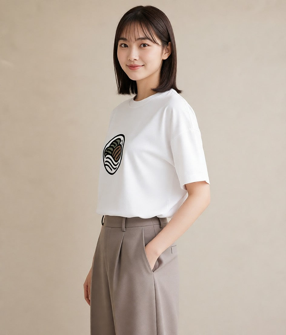 Tシャツ レディース カフェ カフェロゴ ロゴ イラスト ラフカジュアル お出かけ 普段着 白T