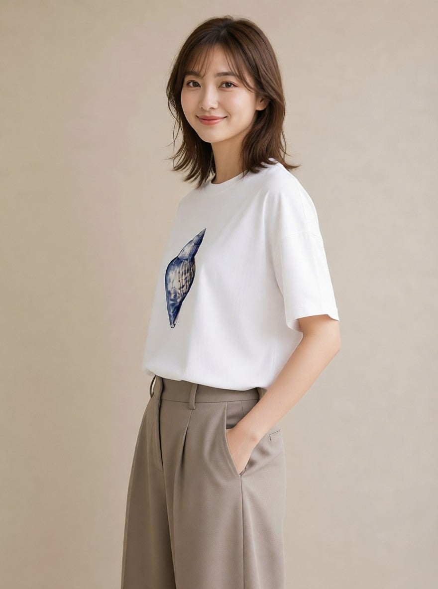 Tシャツ レディース どんぐり 植物 ボタニカル イラスト アート風 敬老の日 ホワイトデー 白T