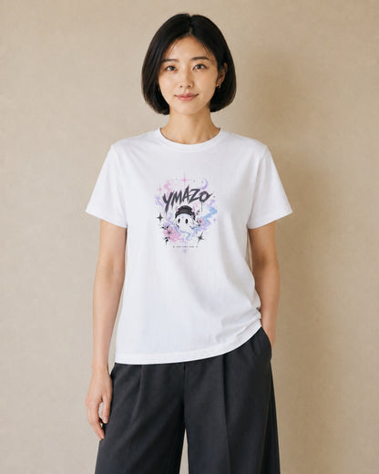 花の幻影｜水彩 半袖Tシャツ レディース（スタンダードプリント 15×20cm）