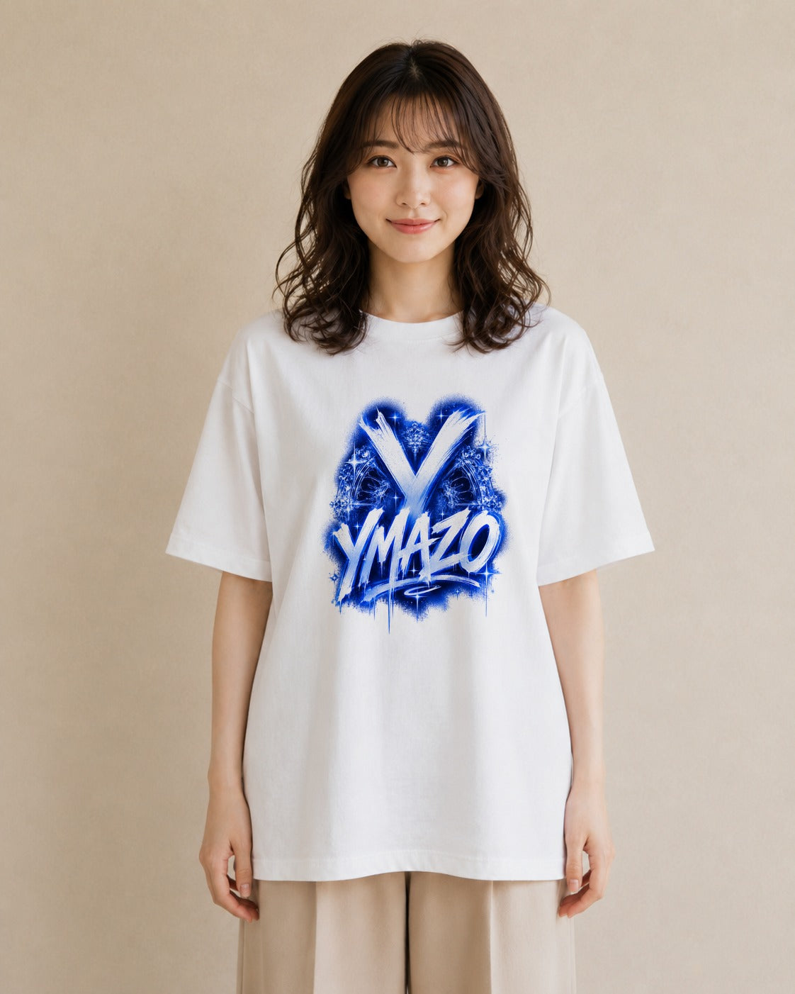 藍のしるべ｜水彩 半袖Tシャツ レディース