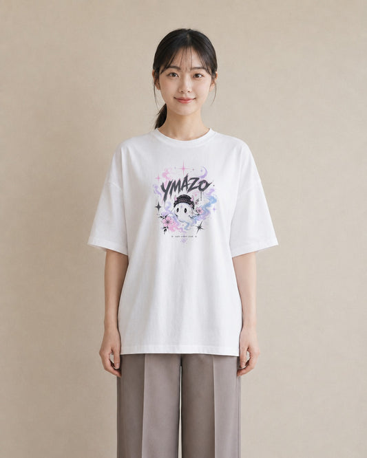 花の幻影｜水彩 半袖Tシャツ レディース（大きめプリント 20×25cm）