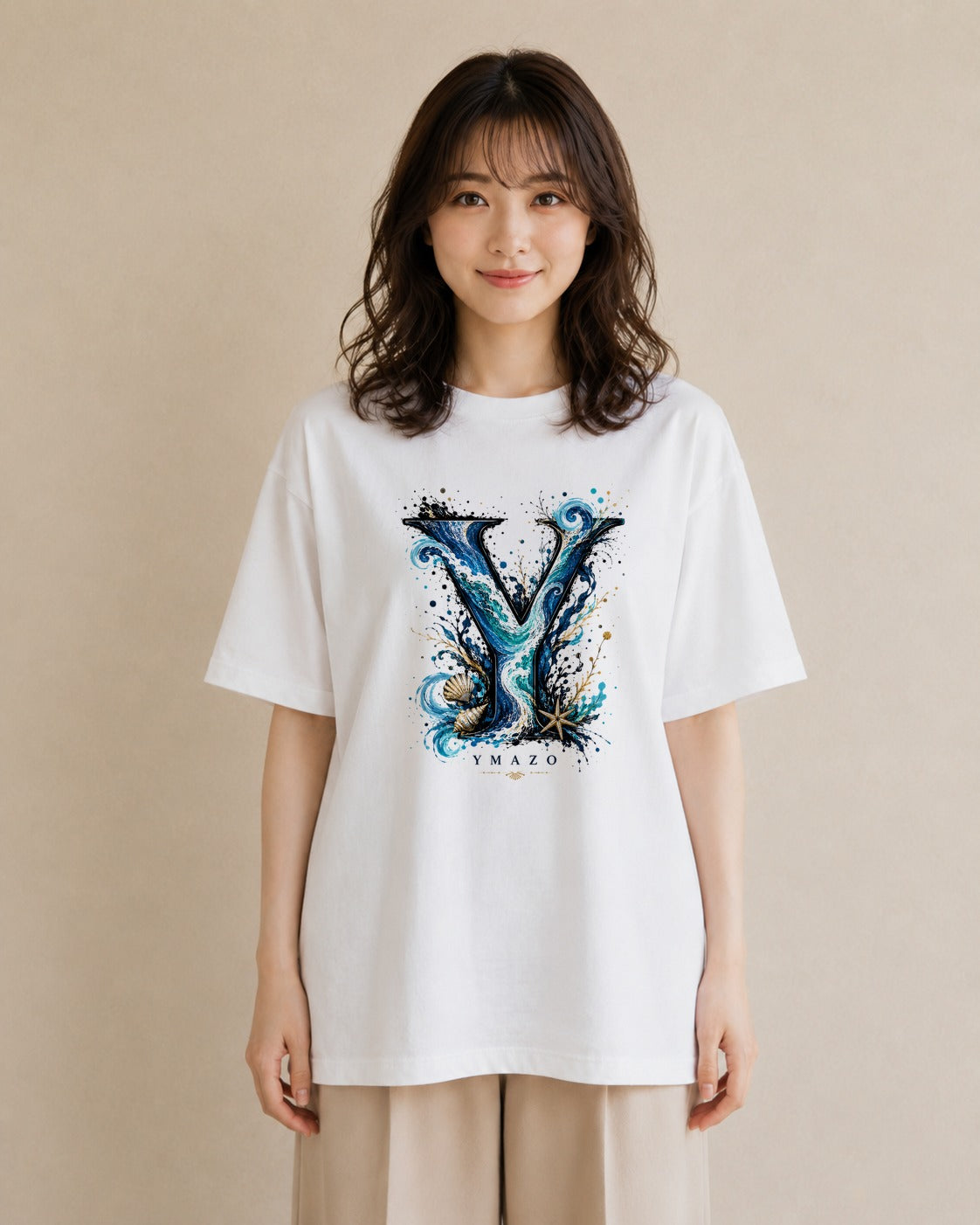 渚のうた｜水彩 半袖Tシャツ レディース