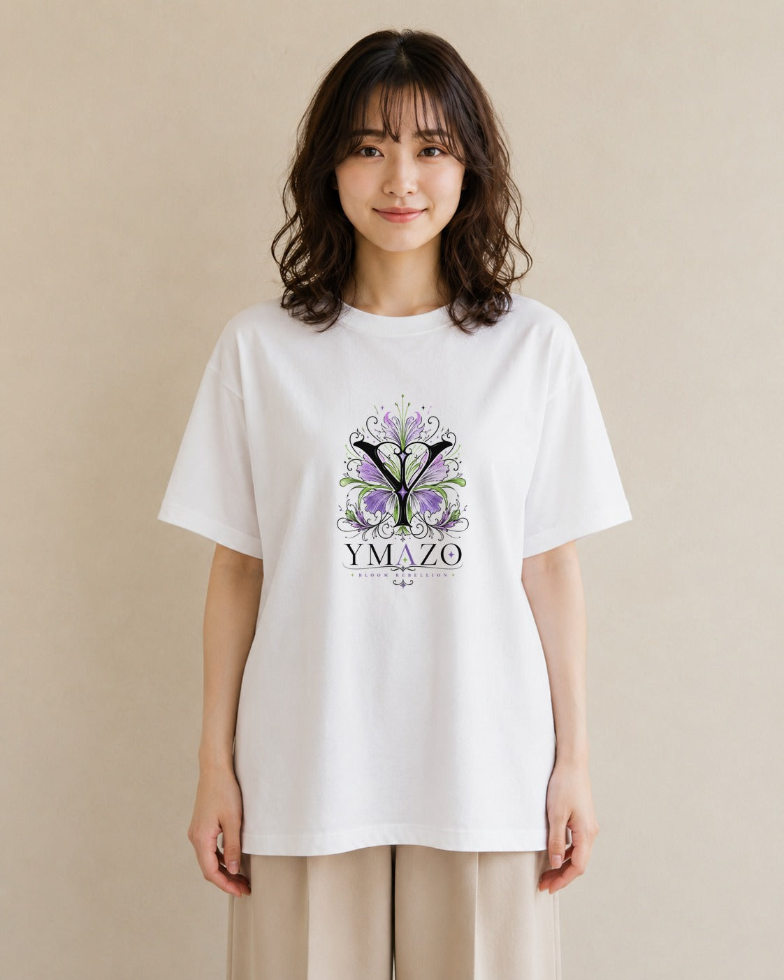 淡桜｜水彩 半袖Tシャツ レディース（スタンダードプリント 15×20cm）