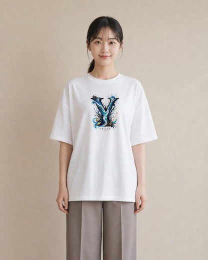 海のささやき｜水彩 半袖Tシャツ レディース（スタンダードプリント 15×20cm）