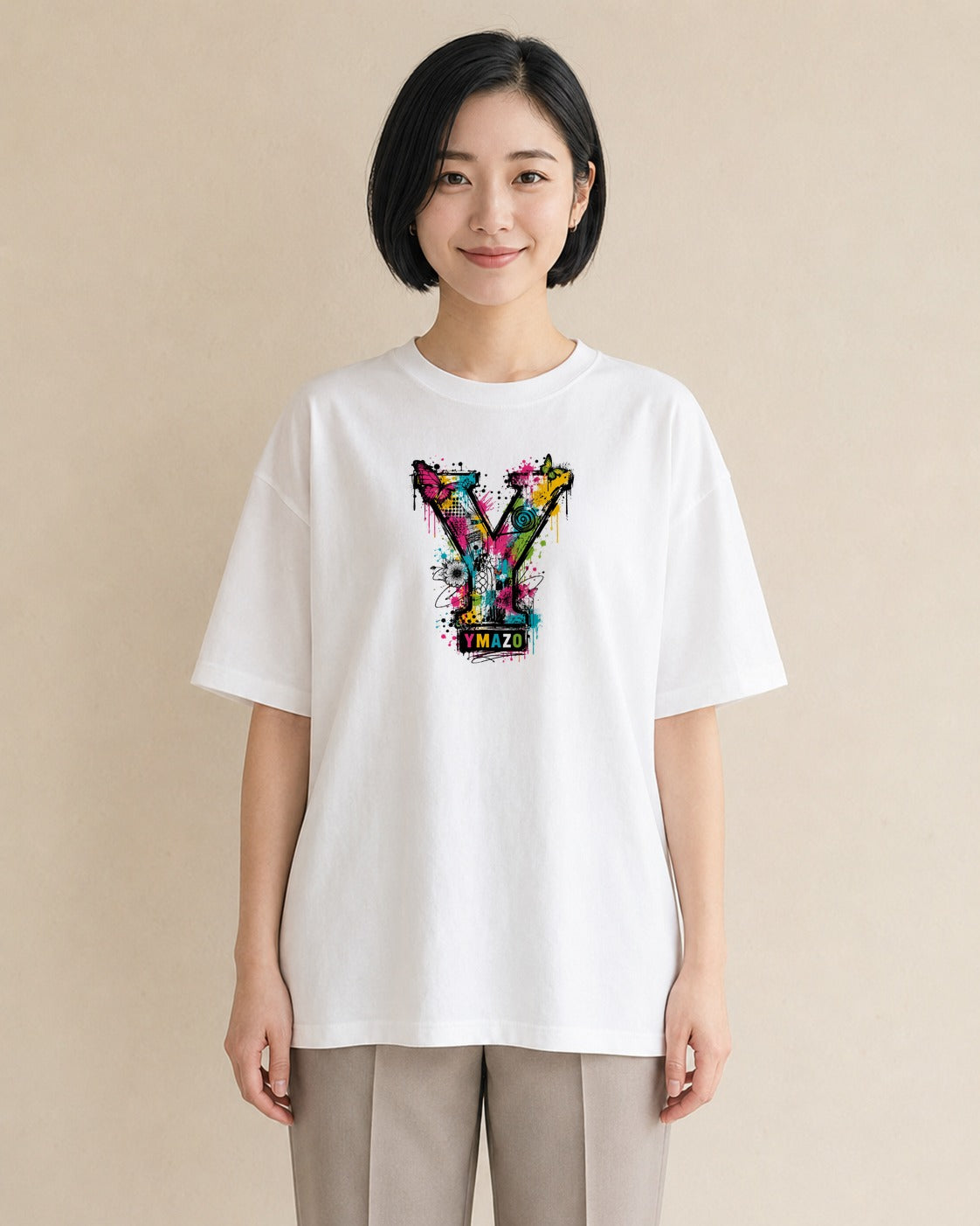 若葉のいぶき｜水彩 半袖Tシャツ レディース（スタンダードプリント 15×20cm）