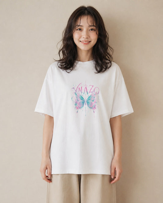 蝶の夢｜水彩 半袖Tシャツ レディース（スタンダードプリント 15×20cm）