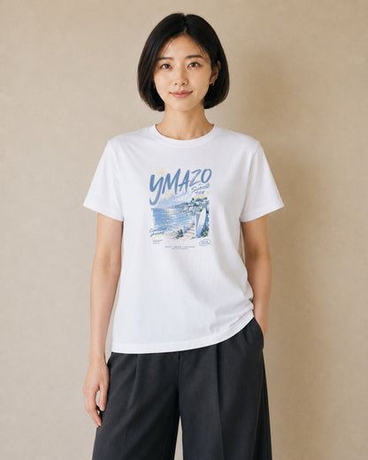 潮の夢｜水彩 半袖Tシャツ レディース（スタンダードプリント 15×20cm）