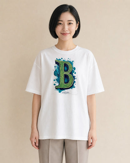緑萌ゆる｜水彩 半袖Tシャツ レディース