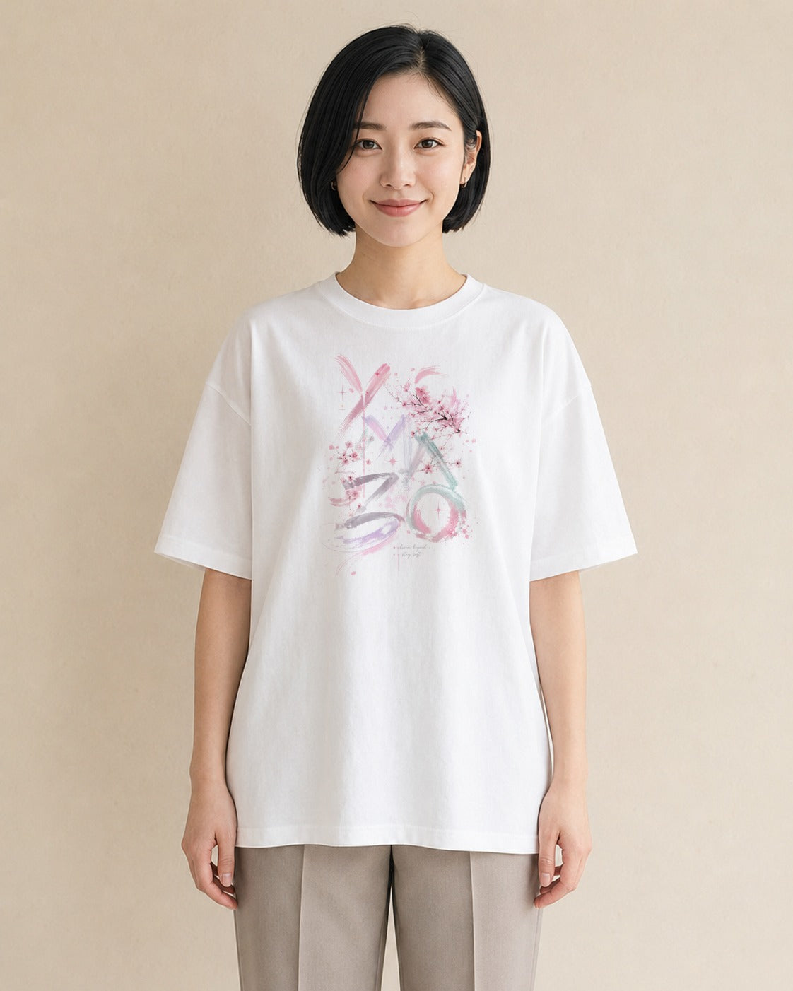 墨のかおり｜水彩 半袖Tシャツ レディース