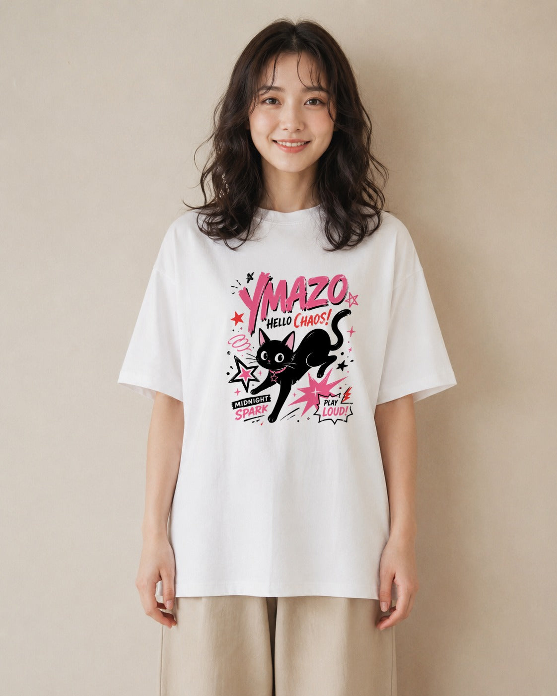 桜さやか｜水彩 半袖Tシャツ レディース