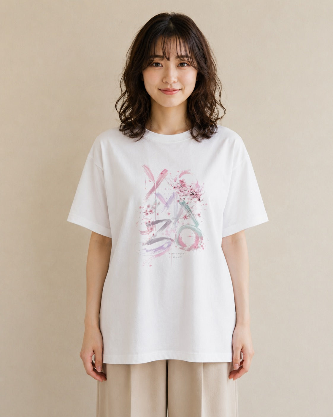 墨のかおり｜水彩 半袖Tシャツ レディース