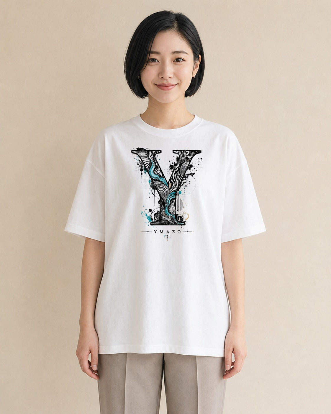 蒼天｜水彩 半袖Tシャツ レディース