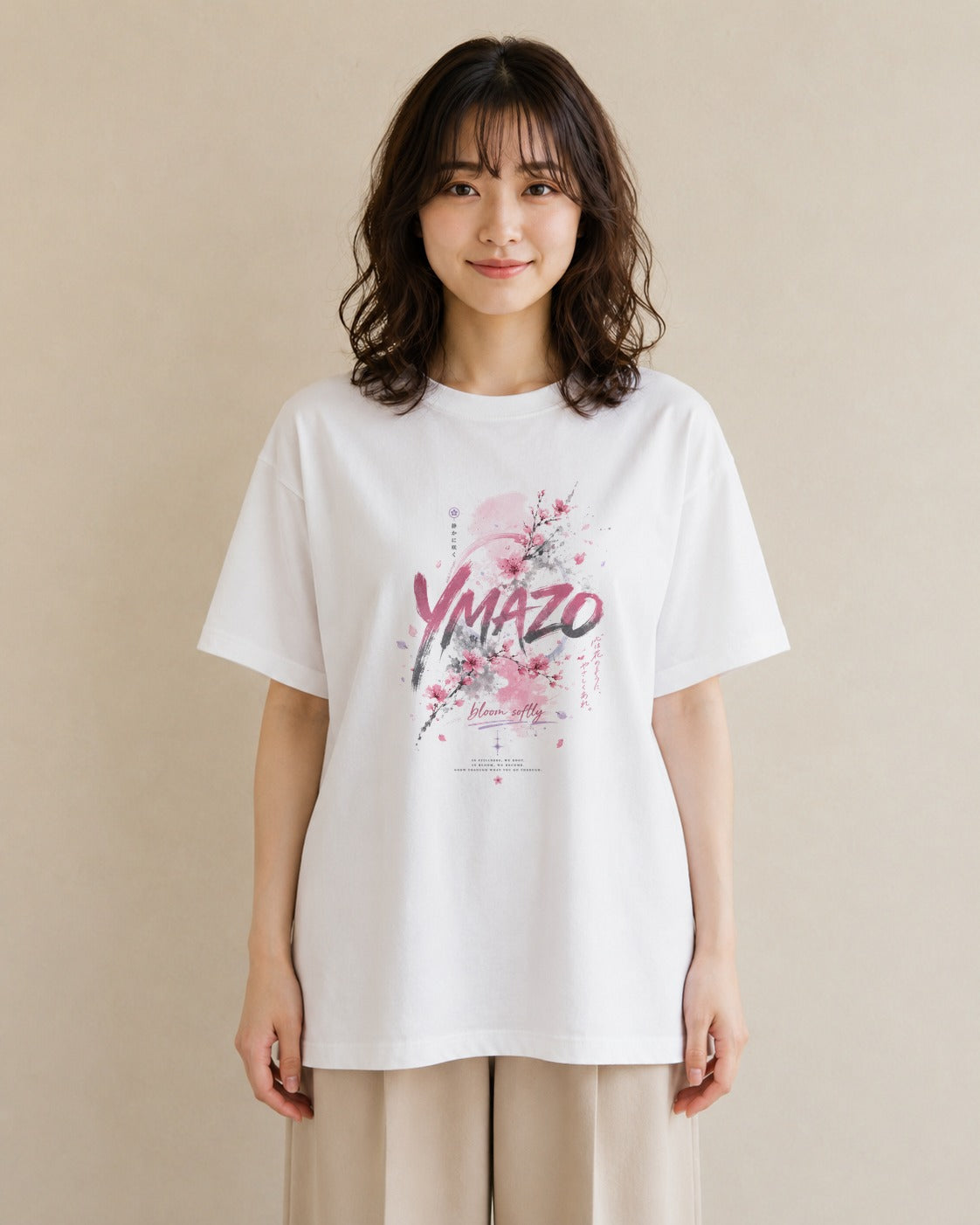 春のささやき｜水彩 半袖Tシャツ レディース