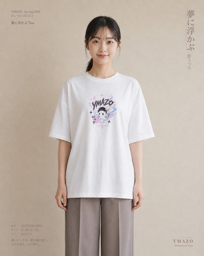 花の幻影｜水彩 半袖Tシャツ レディース（スタンダードプリント 15×20cm）